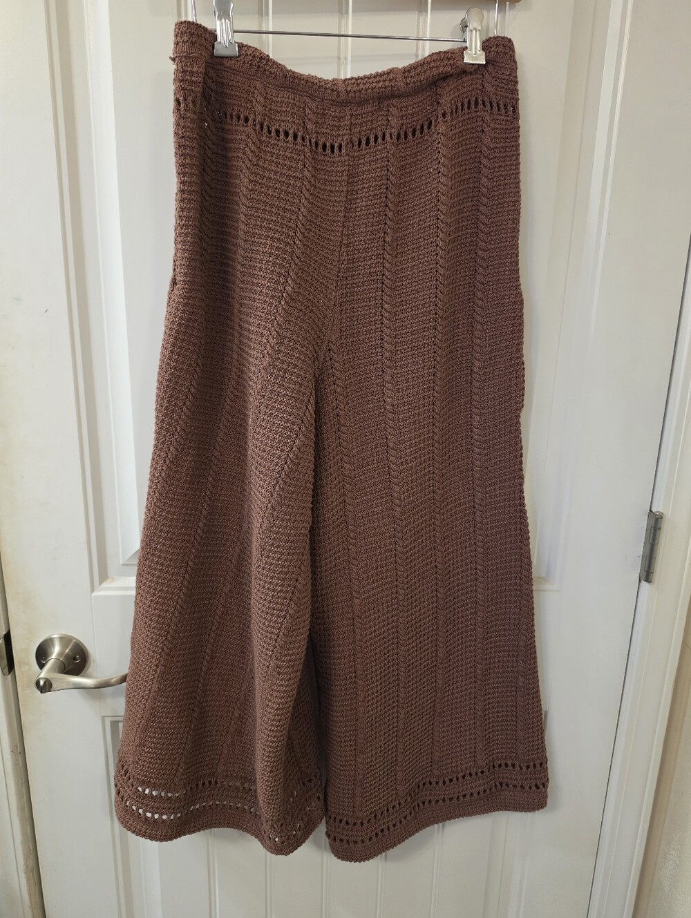 Free People Beach knit brown pants
